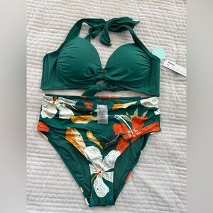 Emerald Floral Bikini Set